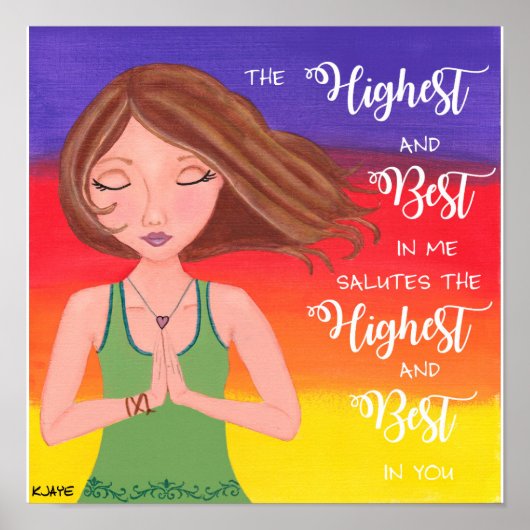 Yoga Girl - Fine Art Print (Voorkant)