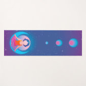 Yoga girl making asanas pattern yoga mat (Voorkant (horizontaal))