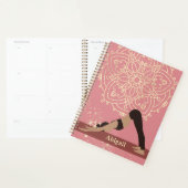 Yoga Girl Moderne Mandala Rose Or rose (Devant avec enveloppe)