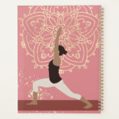 Yoga Girl Moderne Mandala Rose Or rose (Dos)