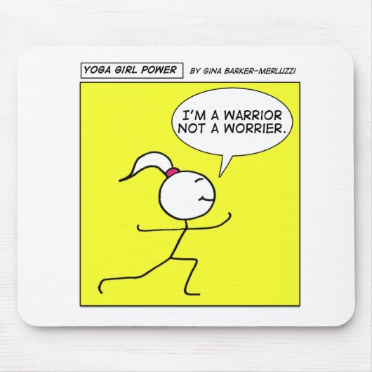 Yoga Girl Power Muismat (Voorkant)