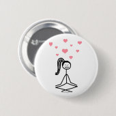 Yoga Girl Ronde Button 5,7 Cm (Voorkant /achterkant)