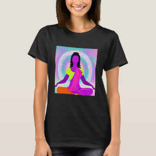 Yoga Girl Vrouw Sun Salutation Meditation Chakra T-shirt