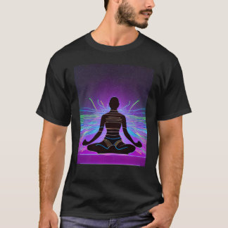Yoga Girl Vrouw Sun Salutation Meditation Chakra T-shirt
