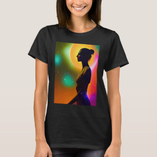 Yoga Girl Vrouw Sun Salutation Meditation Chakra T-shirt