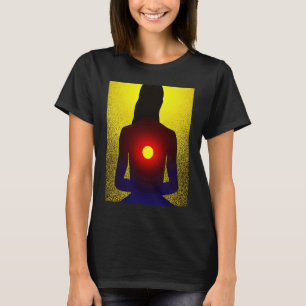 Yoga Girl Vrouw Sun Salutation Meditation Chakra T-shirt