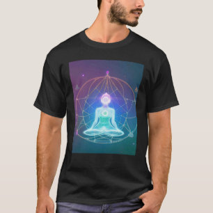 Yoga Girl Vrouw Sun Salutation Meditation Chakra T-shirt