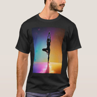 Yoga Girl Vrouw Sun Salutation Meditation Chakra T-shirt