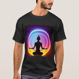 Yoga Girl Vrouw Sun Salutation Meditation Chakra T-shirt