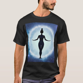 Yoga Girl Vrouw Sun Salutation Meditation Chakra T-shirt