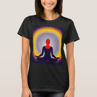 Yoga Girl Vrouw Sun Salutation Meditation Chakra T-shirt