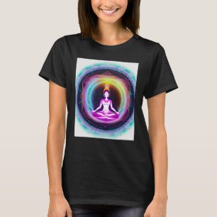 Yoga Girl Vrouw Sun Salutation Meditation Chakra T-shirt