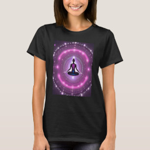 Yoga Girl Vrouw Sun Salutation Meditation Chakra T-shirt