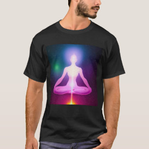 Yoga Girl Vrouw Sun Salutation Meditation Chakra T-shirt