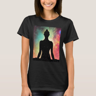 Yoga Girl Vrouw Sun Salutation Meditation Chakra T-shirt