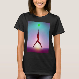 Yoga Girl Vrouw Sun Salutation Meditation Chakra T-shirt