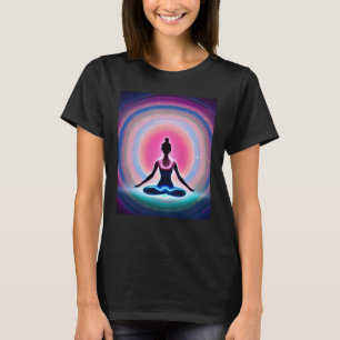 Yoga Girl Vrouw Sun Salutation Meditation Chakra T-shirt