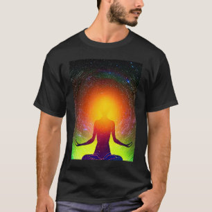 Yoga Girl Vrouw Sun Salutation Meditation Chakra T-shirt