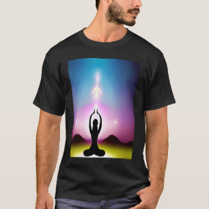 Yoga Girl Vrouw Sun Salutation Meditation Chakra T-shirt