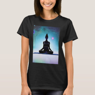 Yoga Girl Vrouw Sun Salutation Meditation Chakra T-shirt