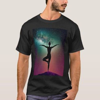 Yoga Girl Vrouw Sun Salutation Meditation Chakra T-shirt