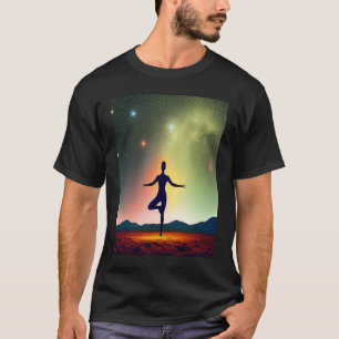 Yoga Girl Vrouw Sun Salutation Meditation Chakra T-shirt