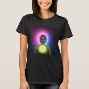 Yoga Girl Vrouw Sun Salutation Meditation Chakra T-shirt
