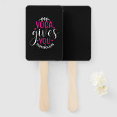 Yoga Gives Me Superpower Handwaaier (Voorkant en achterkant)