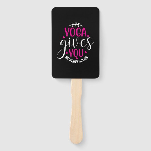 Yoga Gives Me Superpower Handwaaier (Voorkant)