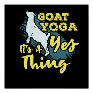 Yoga Goat Goatyoga Perfect Poster