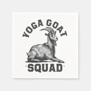 Yoga Goat Squad Grappige Geitenmeditatie Liefhebbe Servet