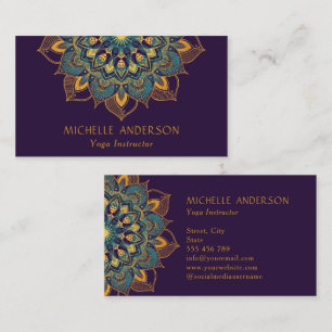 Yoga Gold Mandala Visitekaartje