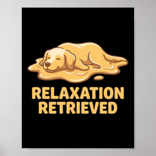 Yoga Golden Retriever Hondenliefhebber Kunst  Poster