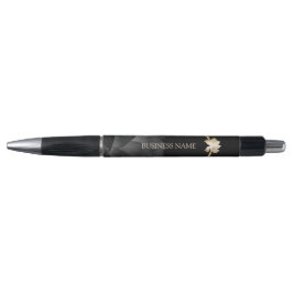 Yoga Gouden Lotus Bloem Zwart Bloemen Promotie Pen