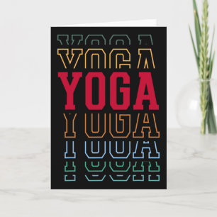 Yoga Grappige Gelaagde Tekst Instructeur Coach _1 Kaart