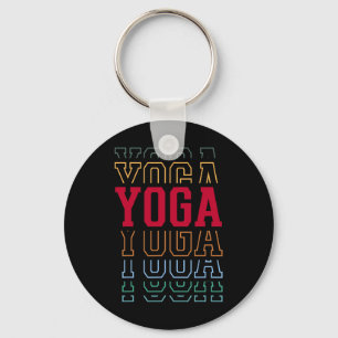 Yoga Grappige Gelaagde Tekst Instructeur Coach _1 Sleutelhanger