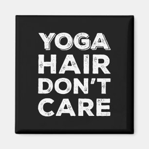 Yoga Haar Maakt Niet Uit Grappige Spier Tank Fitne Magneet