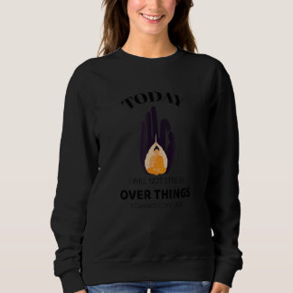 Yoga Happy Budha Graphic Meditation Stress Apparel Trui