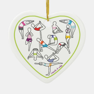 Yoga Heart Ornament