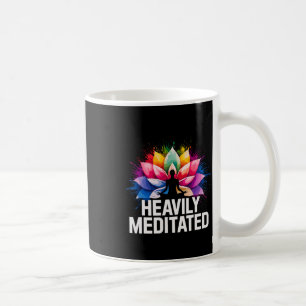 Yoga Hevig Gemediteerde Lotus Bloem Waterverf Zen Koffiemok