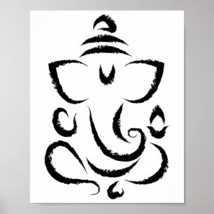 Yoga Hindoe Indiase meditatie Deepavali Diwali Ran Poster