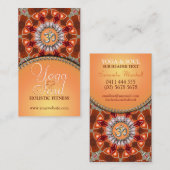 Yoga Holistic Crystal Energy Cartes de visite du n (Devant / Derrière)