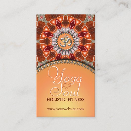 Yoga Holistic Crystal Energy Cartes de visite du n (Devant)