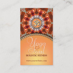 Yoga Holistic Crystal Energy NewAge Visitekaartjes