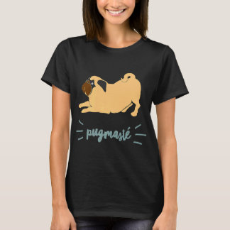 Yoga Hond Grappig Quote Muziek Fans Pugmaste Pug L T-shirt