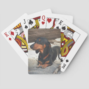 Yoga hond pokerkaarten