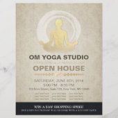 YOGA Houding Instructeur Studio Open Huis ZEN Symb Flyer (Voorkant)