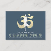 YOGA-houding OM-symbool Klaspas Loyalty Afspraak Afsprakenkaartje (Voorkant)