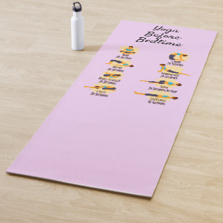 Yoga-houdingen voor het slapengaan Routine-houding Yogamat