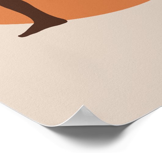 Yoga Illustratie - Ontspannen en Mindful ArtWork Poster (Hoek)